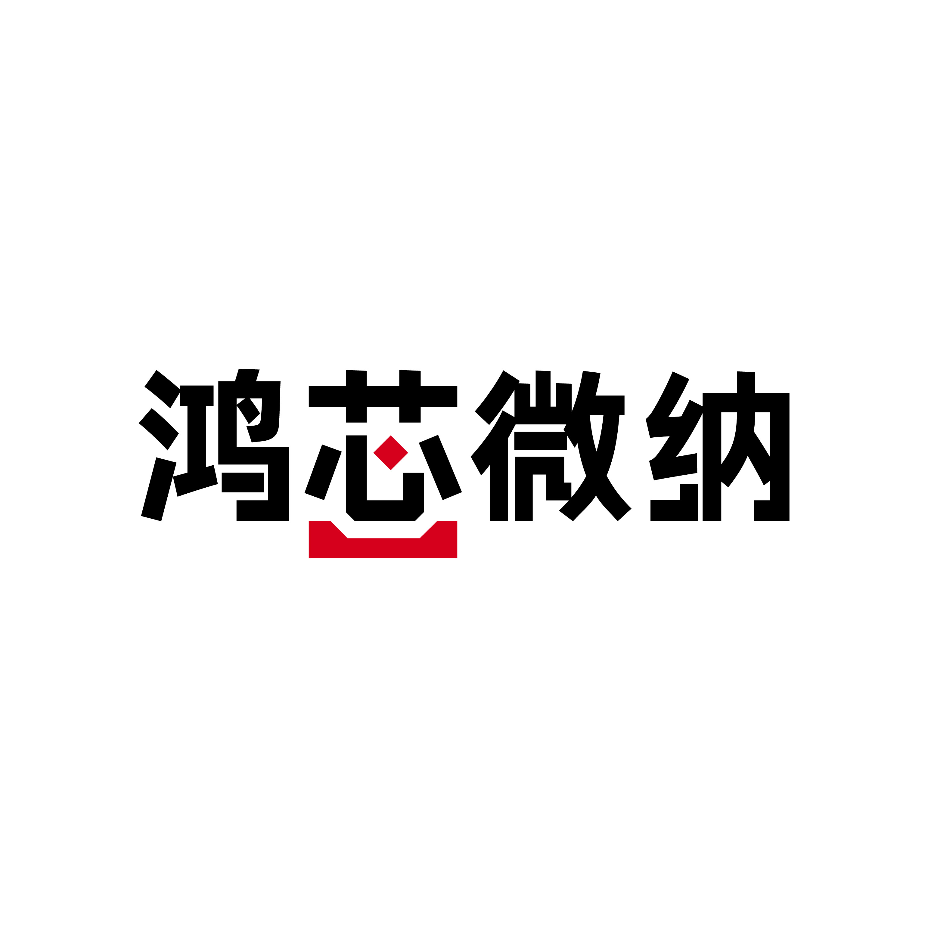 鸿芯微纳 logo
